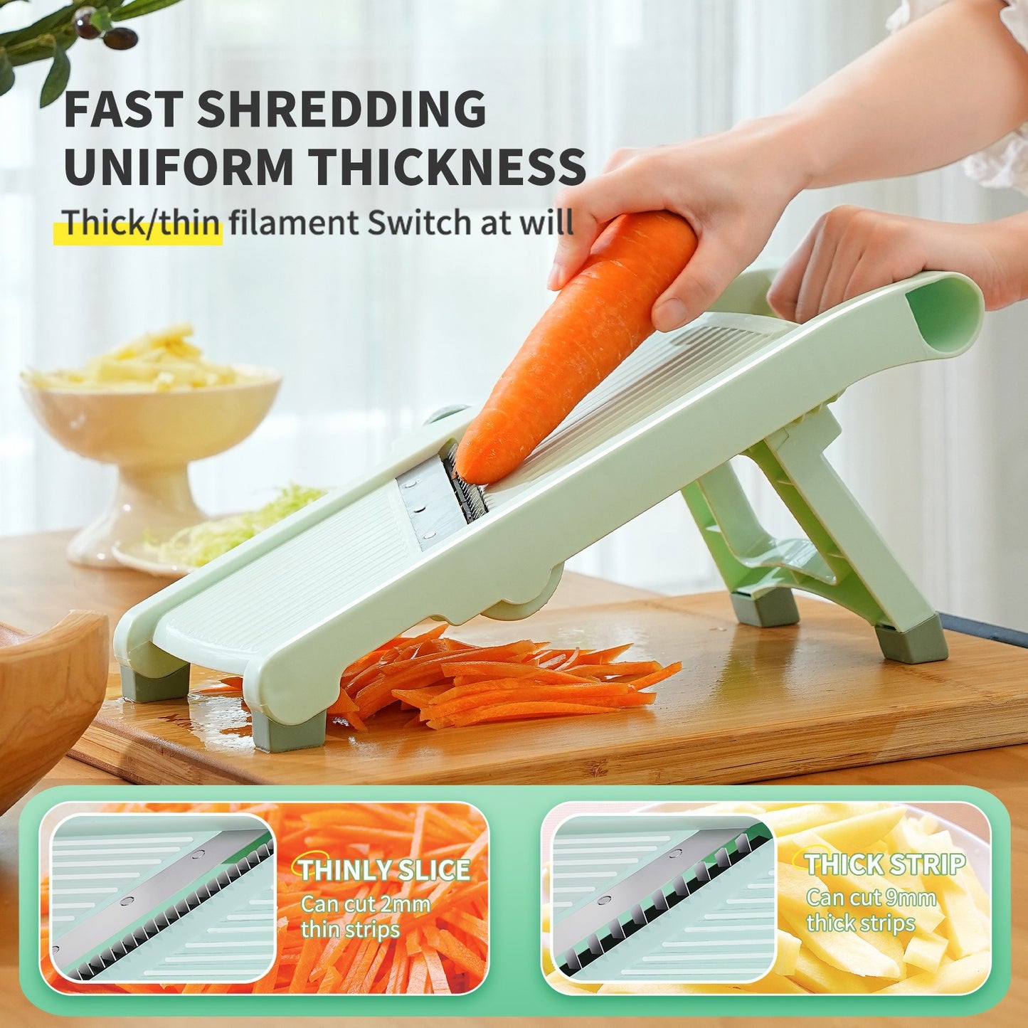 FORGED™ Adjustable Mandoline Slicer