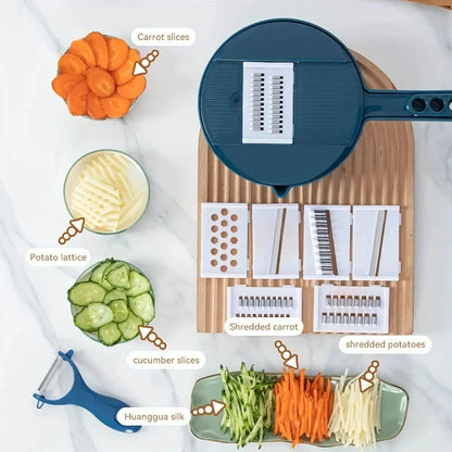 FORGED™ 7-in-1 Multi-Function Vegetable Cutter — Chop • Slice • Grate in Seconds