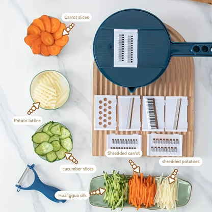 FORGED™ 7-in-1 Multi-Function Vegetable Cutter — Chop • Slice • Grate in Seconds